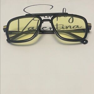 Valentina Men's Glasses in Black and Yellow